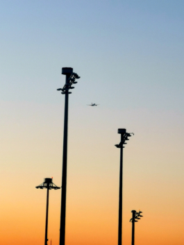 aeroplane coming into land on a sunrise morning with runway lights Ross Woodhall - Action & Lifestyle Photography