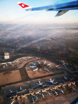 Geneva airport from a Swiss plane. Ross Woodhall - Action & Lifestyle Photography
