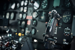 Image of the controls & control stick, cyclic control Inside the helicopter. Ross Woodhall - Action & Lifestyle Photography