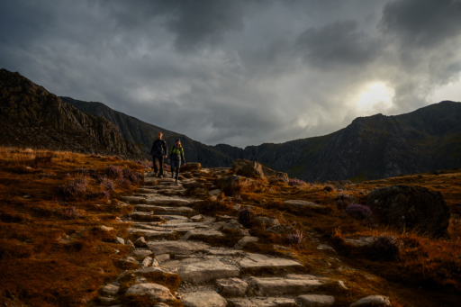 Hiking images from Maier Sports outdoor clothing campaign photographed in Snowdonia, North Wales