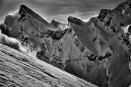 Ski Club of Great Britain skier photographed in La Clusaz, France. Ross Woodhall - Action & Lifestyle Photography